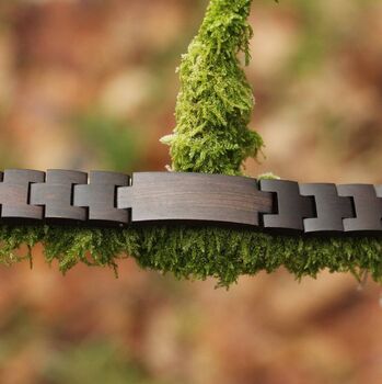 Engraved Ebony Wood Bracelet – Personalised Wooden Gift For Men And Women, 7 of 7