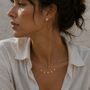 Diamond Station Necklace, thumbnail 3 of 6