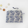 Navy Cow Parsley Coin Purse, thumbnail 3 of 5