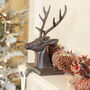 Woodland Reindeer Christmas Stocking Holder, thumbnail 4 of 5