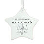Personalised First Christmas Hanging Star Decoration, thumbnail 4 of 4