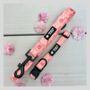 Pink Floral Dog Collar And Lead Set, thumbnail 1 of 5
