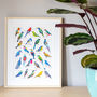 A To Z Of Colourful Birds Print, thumbnail 2 of 7
