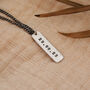 Men's Personalised Silver Tag Necklace, thumbnail 1 of 12