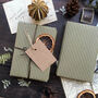 Green Stripe Paper Fibre Wrapping Paper, thumbnail 4 of 7