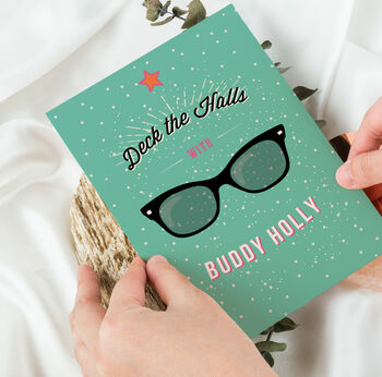 Deck The Halls With Buddy Holly Card, 3 of 3