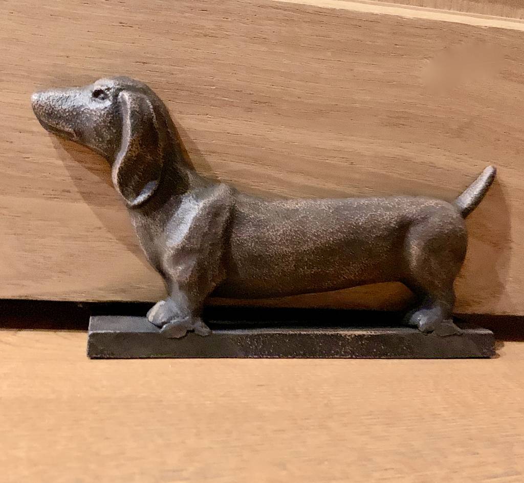 iron dog door stop by london garden trading