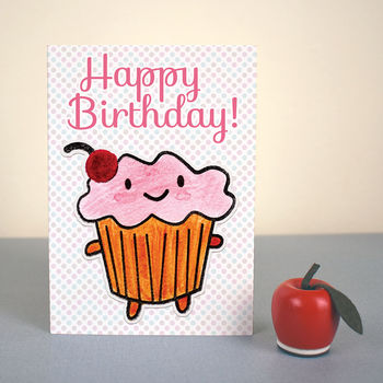 'Happy Birthday' Cupcake Card, 3 of 4