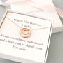 Rose Gold Plated 21st Birthday Necklace, thumbnail 3 of 7