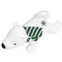 Soft Plush Dog Toy No Stuffing Polar Bear, thumbnail 3 of 4