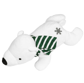 Soft Plush Dog Toy No Stuffing Polar Bear, 3 of 4