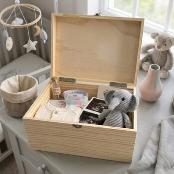 Personalised Twinkle Twinkle New Baby Keepsake Box, 4 of 9