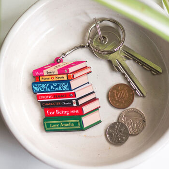 Personalised Books Keyring For Mum, 2 of 8