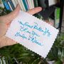 Wedding Memorial Patch With Handwritten Message, thumbnail 2 of 7