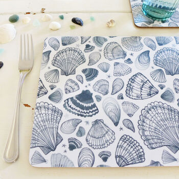 Set Of Four Seashells Placemats, 4 of 6