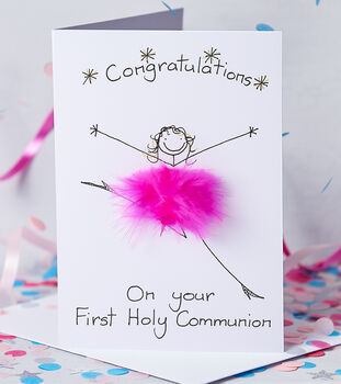 Personalised 3D First Holy Communion Card, 2 of 3