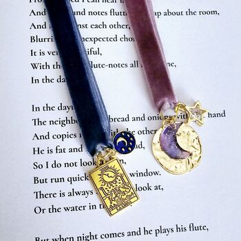 My Moon And Stars Charm Bookmark With Customised Ribbon Colour, 4 of 8