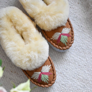 Lila Sheepskin Moccasin Slippers, 2 of 5