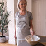 Personalised My Favourite Dish Linen Apron, thumbnail 2 of 6