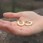 Octagon Earrings Geometric Design 18ct Gold, thumbnail 6 of 7