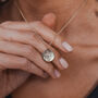 Dream Gold Plated Coin Pendant, thumbnail 2 of 8