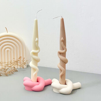 Snake Taper Candle Halloween Candle For Dinner Tables, 3 of 10
