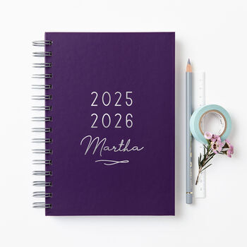 Personalised Classic 2025/26 Mid Year Diary, 2 of 9