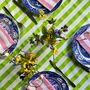 Green And White Striped Tablecloth French Riviera Range, thumbnail 1 of 6