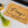 Personalised Coir Doormat With Name And Est Date, thumbnail 5 of 8