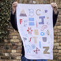 Alphabet Linen Embroidery Kit, thumbnail 4 of 9