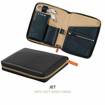 Personalised Luxury Mini Leather Tech Case, 4 of 9