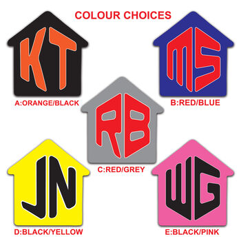 Personalised Monogram House Keyring, 6 of 7