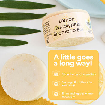 Lemon Eucalyptus Shampoo Bar For All Hair Types, 5 of 9