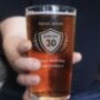 Personalised Etched Beer Glass, thumbnail 1 of 3