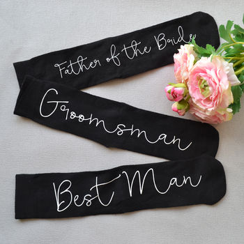 Personalised Hidden Message Groomsman Socks By Solesmith