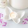 White Butterfly Tealight Candle Holder, thumbnail 1 of 2