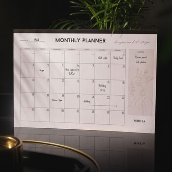 Monthly Wall Planner Note Pad, 50 Sheets, 3 of 5