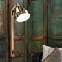 Gold And Wood Wall Light, thumbnail 3 of 4