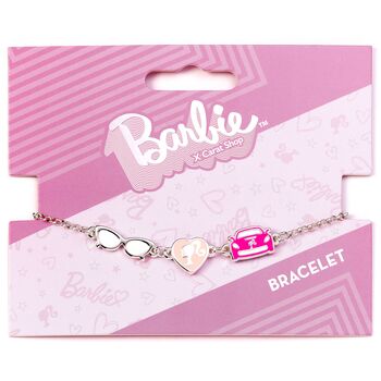 Barbie Charm Bracelet With Three Enamelled Classic Charms Silhouette, Glasses And Corvette, 2 of 2