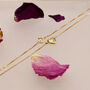 9ct Yellow Gold Heart Box Chain Anklet, thumbnail 4 of 5