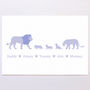 Personalised Lion Family Print, thumbnail 4 of 8