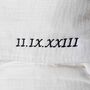 Personalised Message Long White Robe Dressing Gown Gift, thumbnail 4 of 6