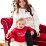 Baby's First Christmas Personalised Embroidered Sweatshirt Jumper, thumbnail 1 of 6