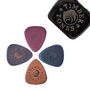 Leather Tones Ukulele Plectrums In A Gift Tin, thumbnail 1 of 5