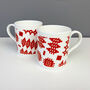 Welsh Blanket Print China Mug, thumbnail 3 of 12