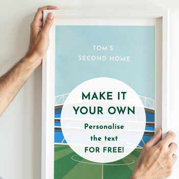 Liverpool Football Stadium Art Print Personalised Gift, 4 of 6