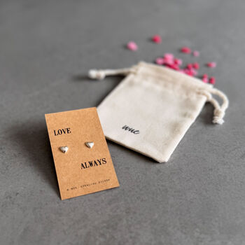 Love Always Sterling Silver Heart Earrings, 12 of 12