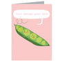 Pink Peas Personalised Card, thumbnail 2 of 2