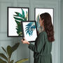 Set Of Three Palm Leaf Wall Art Prints, thumbnail 1 of 8