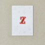 Letter Z Alphabet Iron On Patch, thumbnail 4 of 4